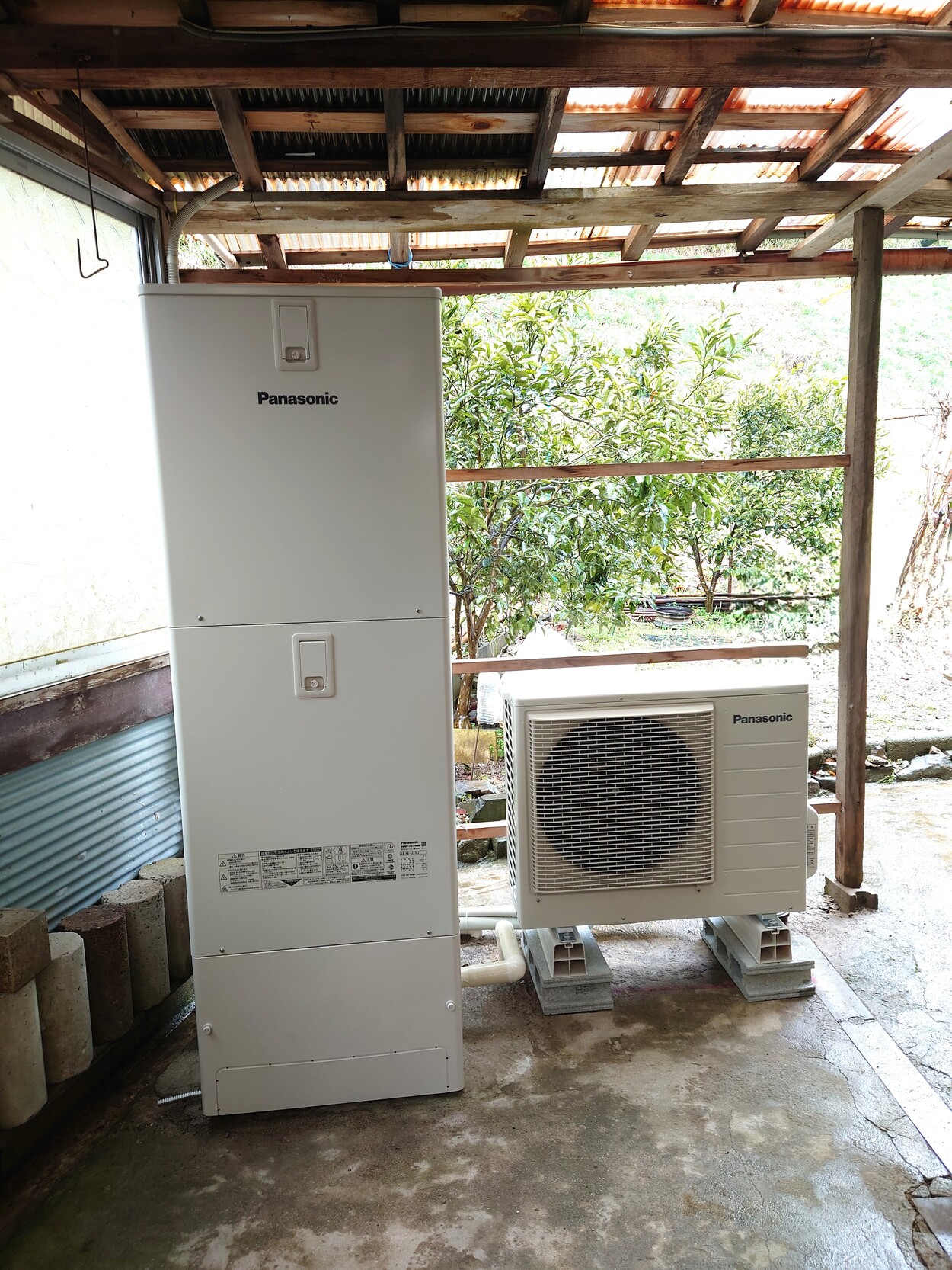 電気温水器からエコキュート取替工事
