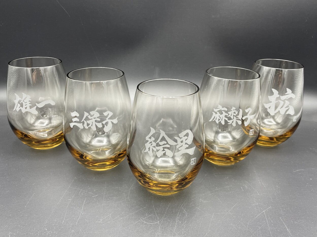 サンドブラストオリジナルグラス