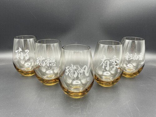 サンドブラストオリジナルグラス